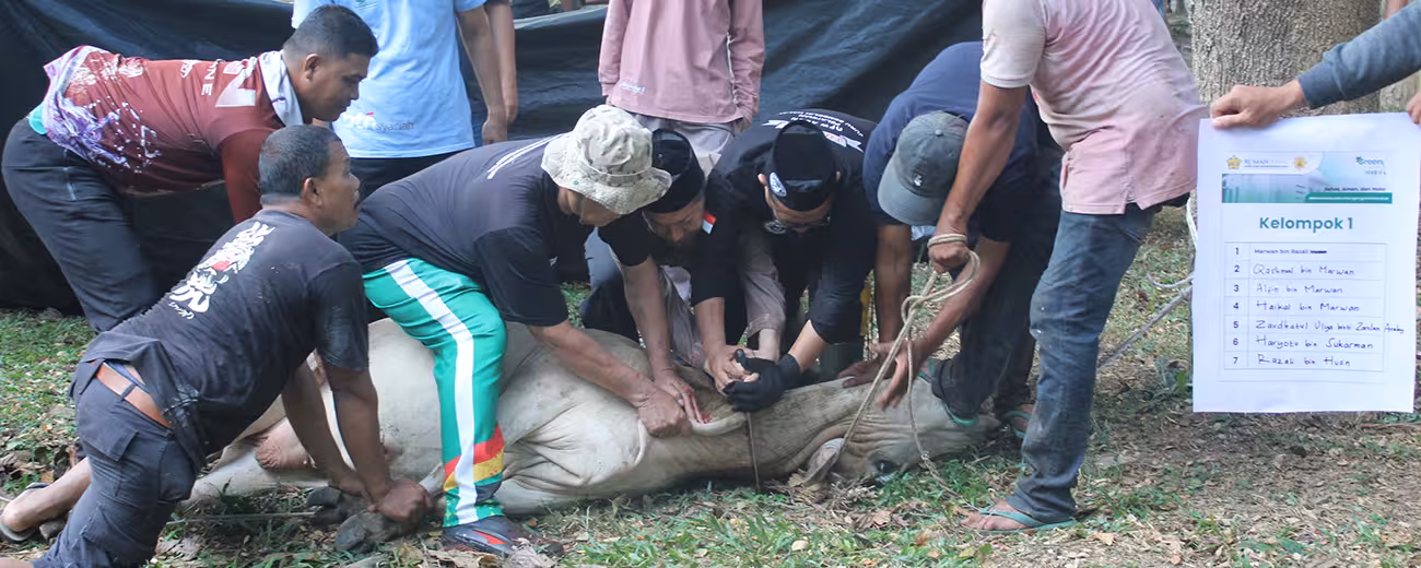 Green Qurban 1446 H Rumah Amal Usk Salurkan 880 Paket Daging Ke Warga